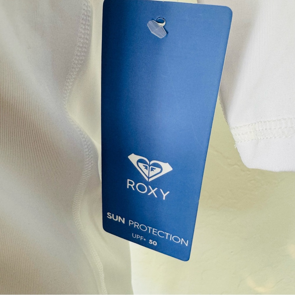 NWT Roxy UPF+ 50 White Rash Guard - Picture 8 of 11